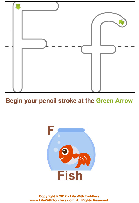 Large Letter A Tracing